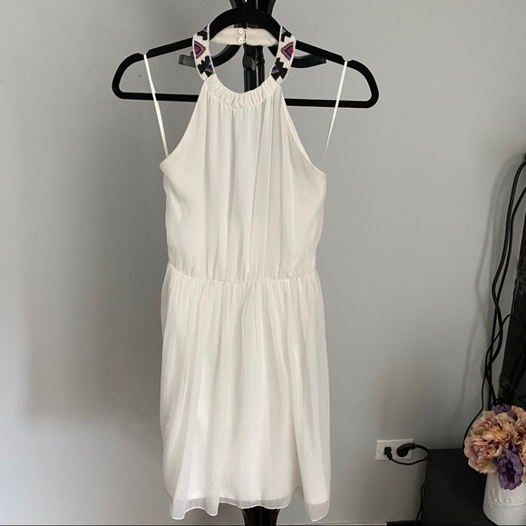 Zara Dresses & Skirts - White high neck dress
